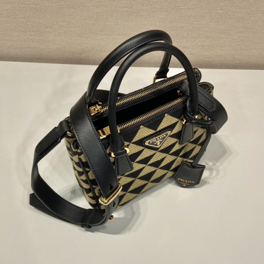 Pra*a galleria saffiano leather mini-bag