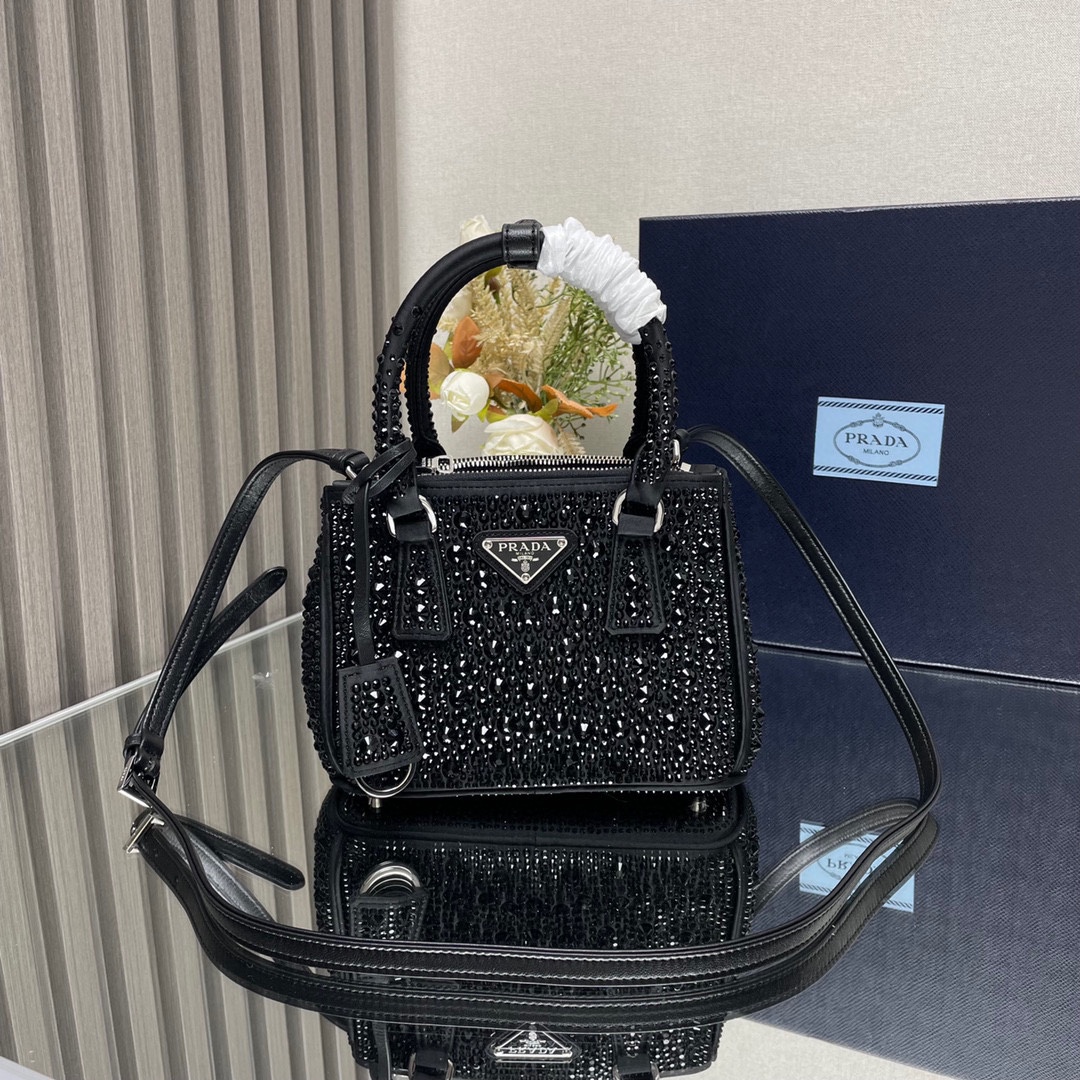Pra*a galleria saffiano leather mini-bag