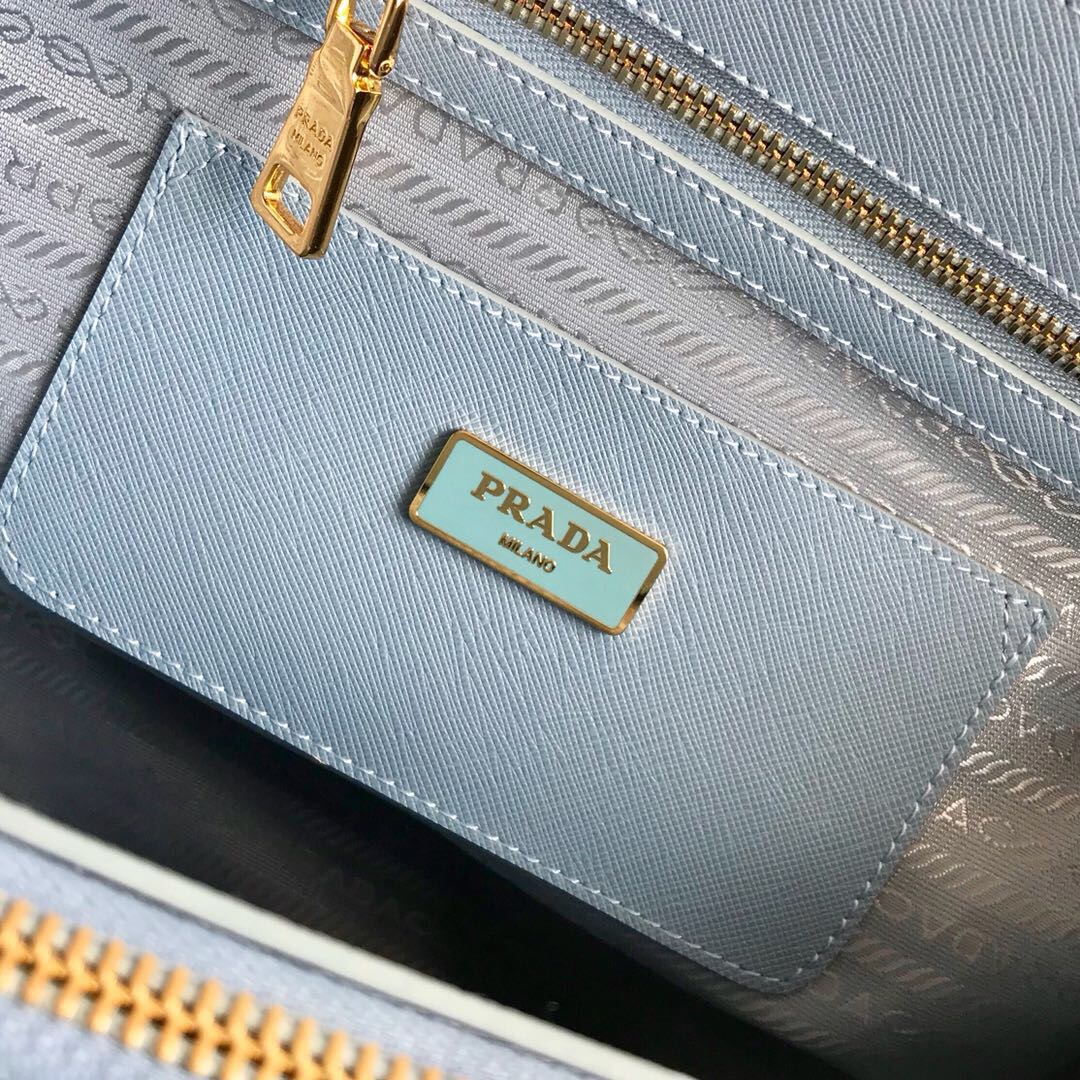 large Pra*a galleria saffiano leather bag