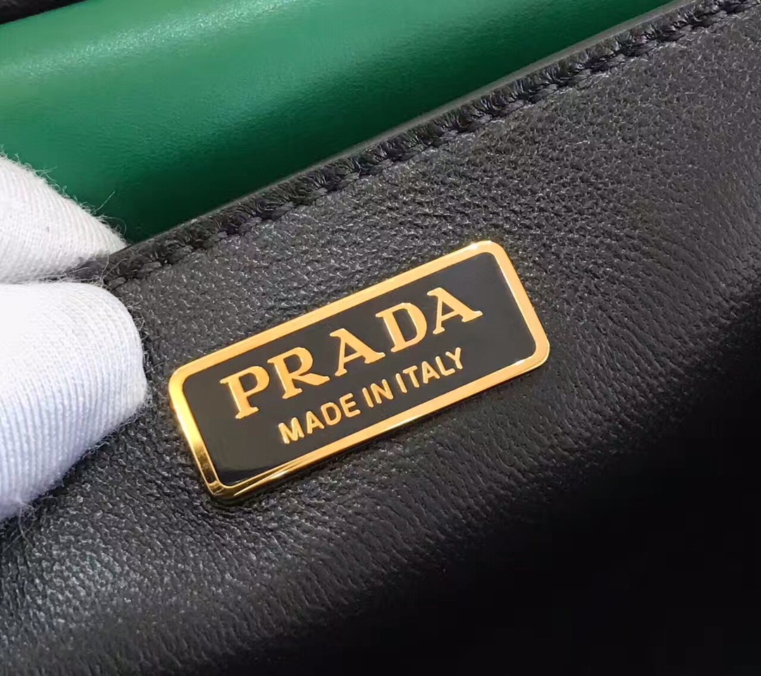 Pra*a cahier leather bag