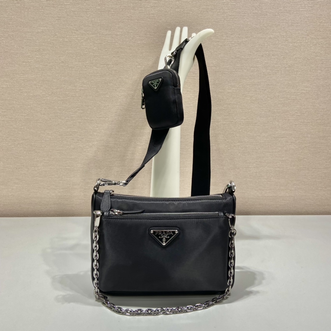 Pra*a re-nylon shoulder bag