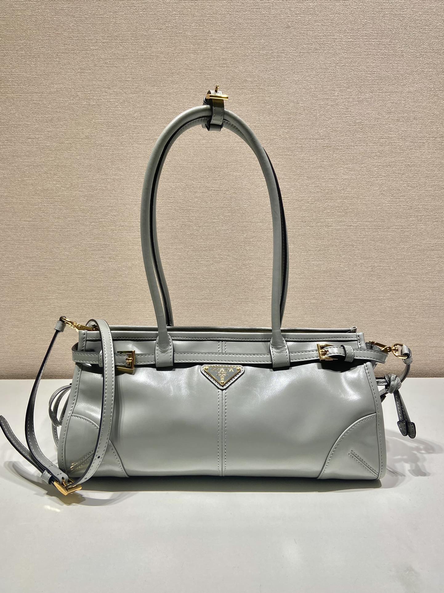 Pra*a lussolf medium leather handbag