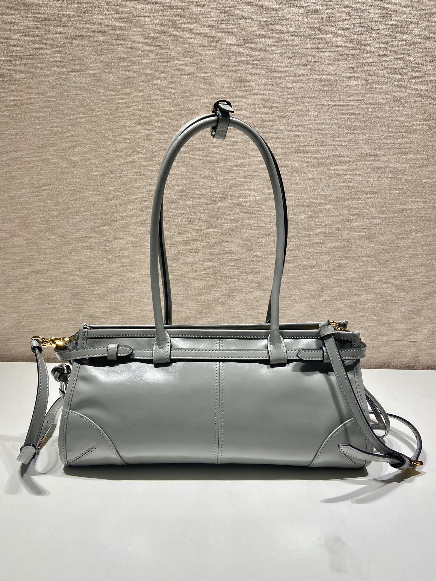 Pra*a lussolf medium leather handbag
