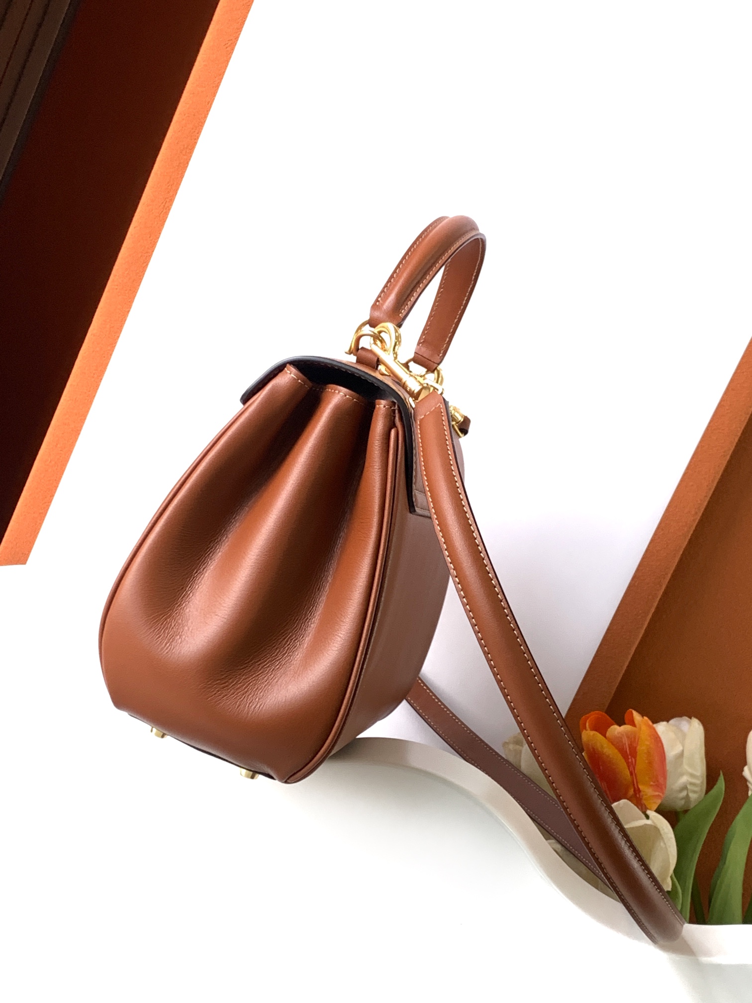 Ce**e small 16 bag in satinated calfskin