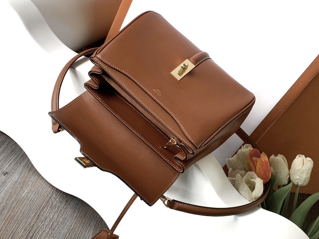 Ce**e small 16 bag in satinated calfskin