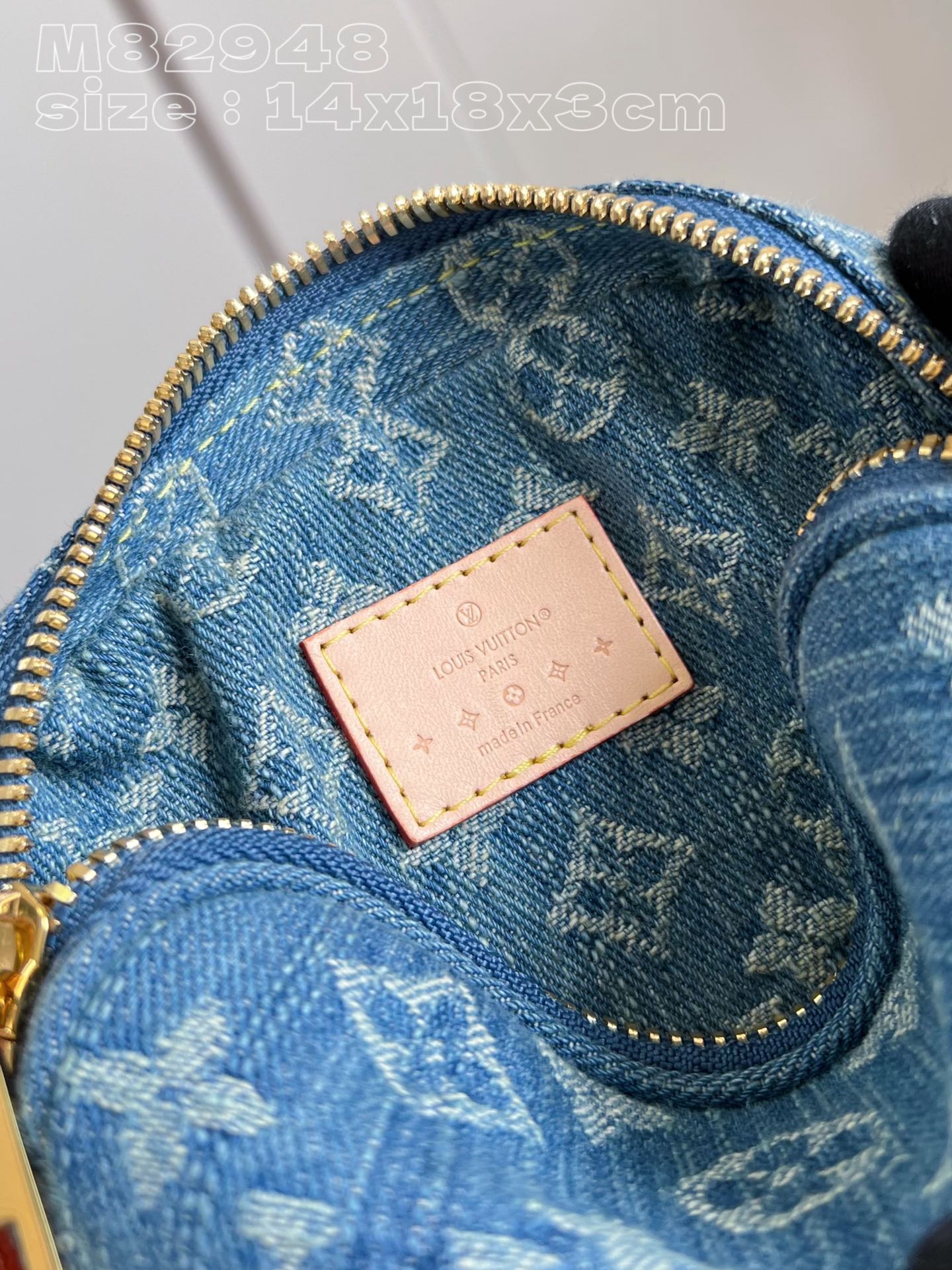 l**is V*t*n fairfax pochette monogram denim