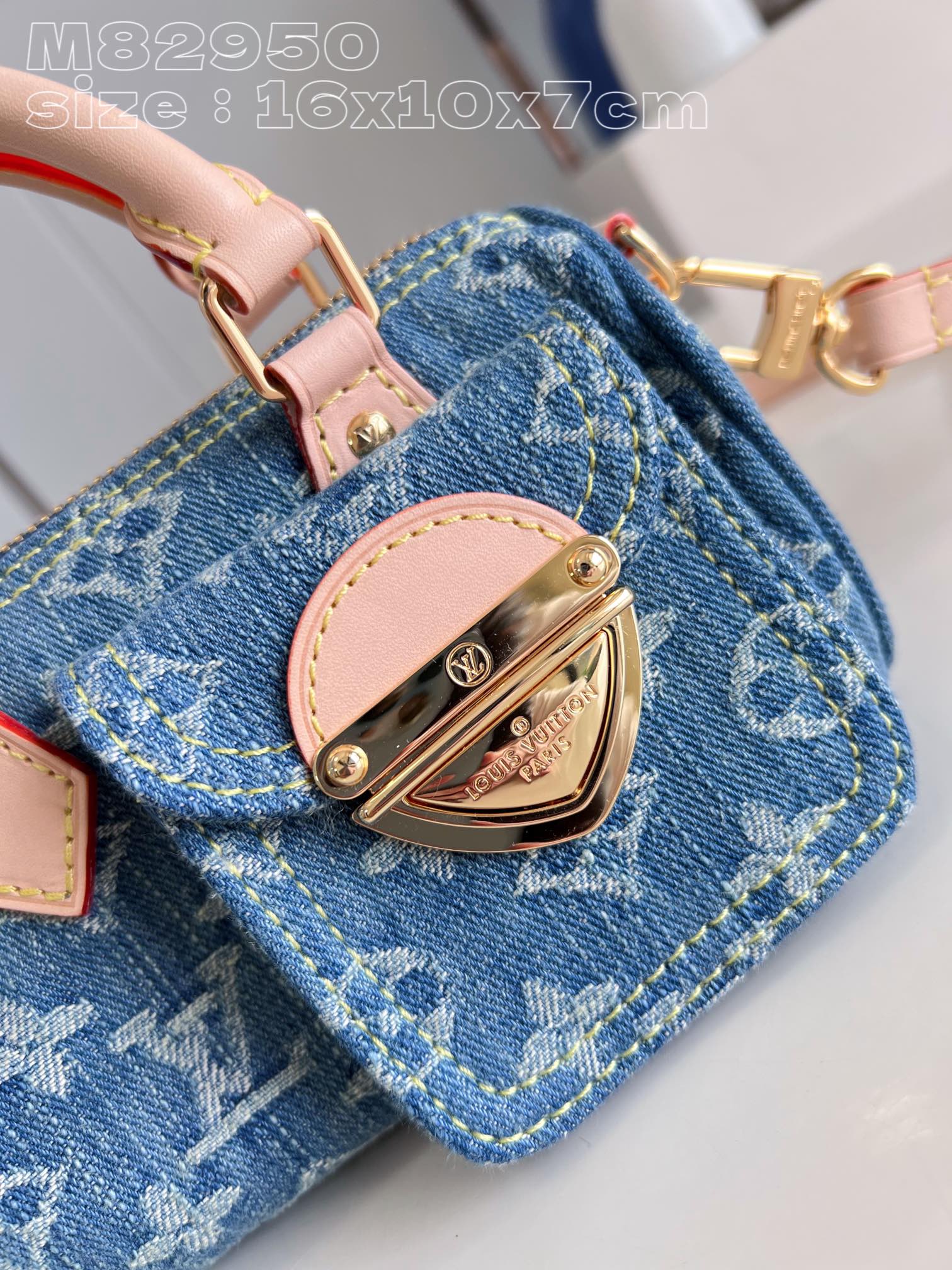 l**is V*t*n nano speedy monogram denim