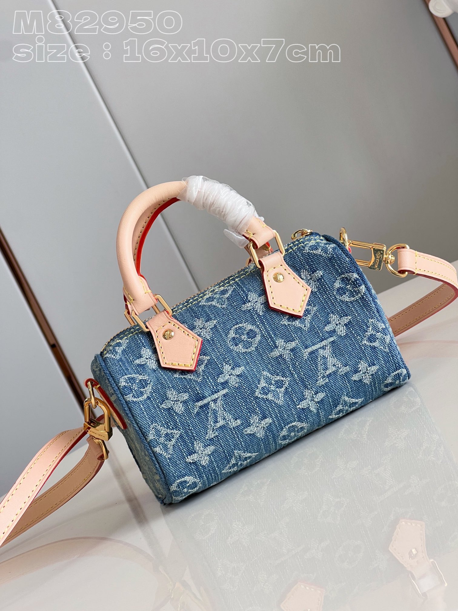 l**is V*t*n nano speedy monogram denim