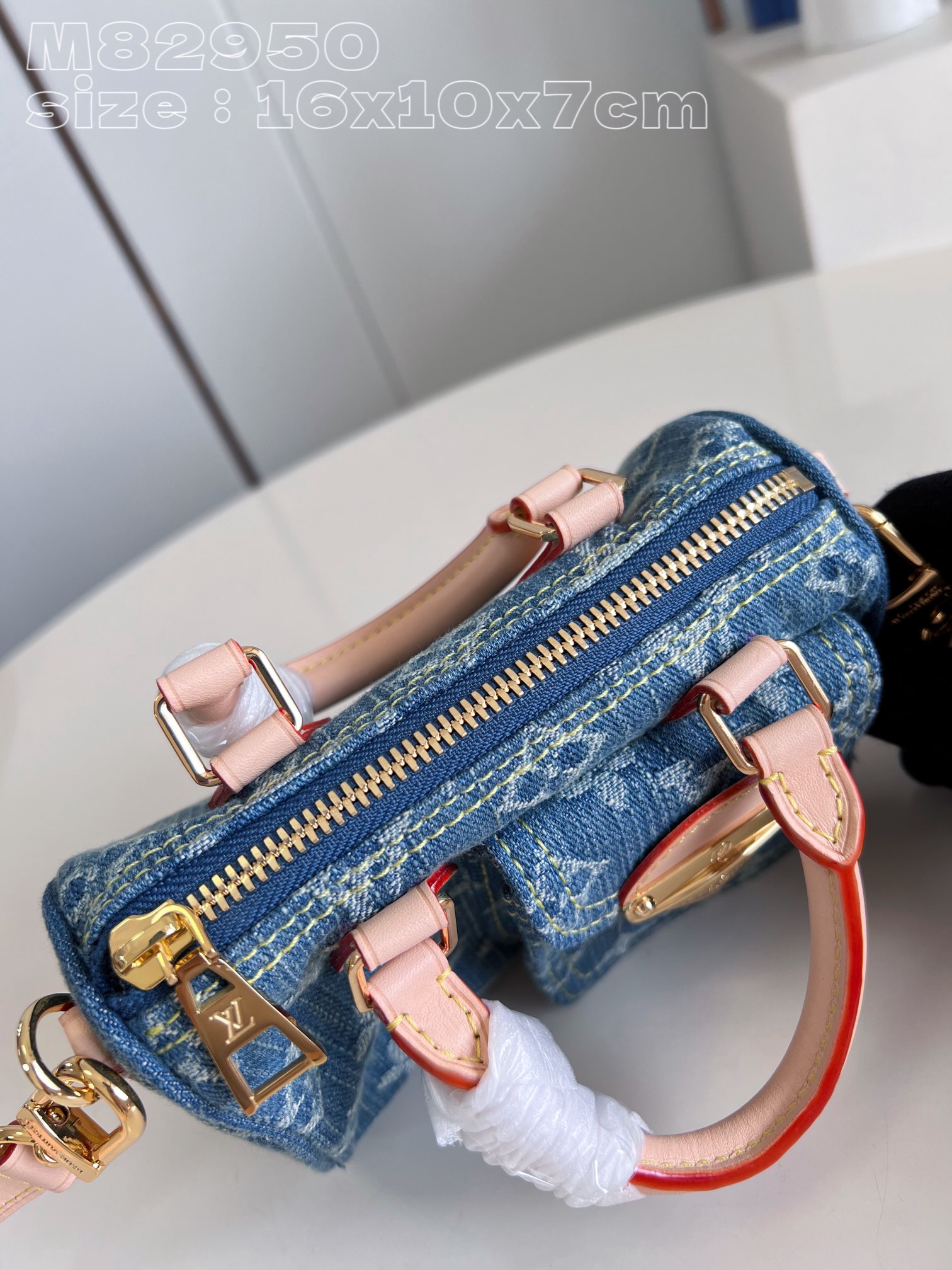 l**is V*t*n nano speedy monogram denim