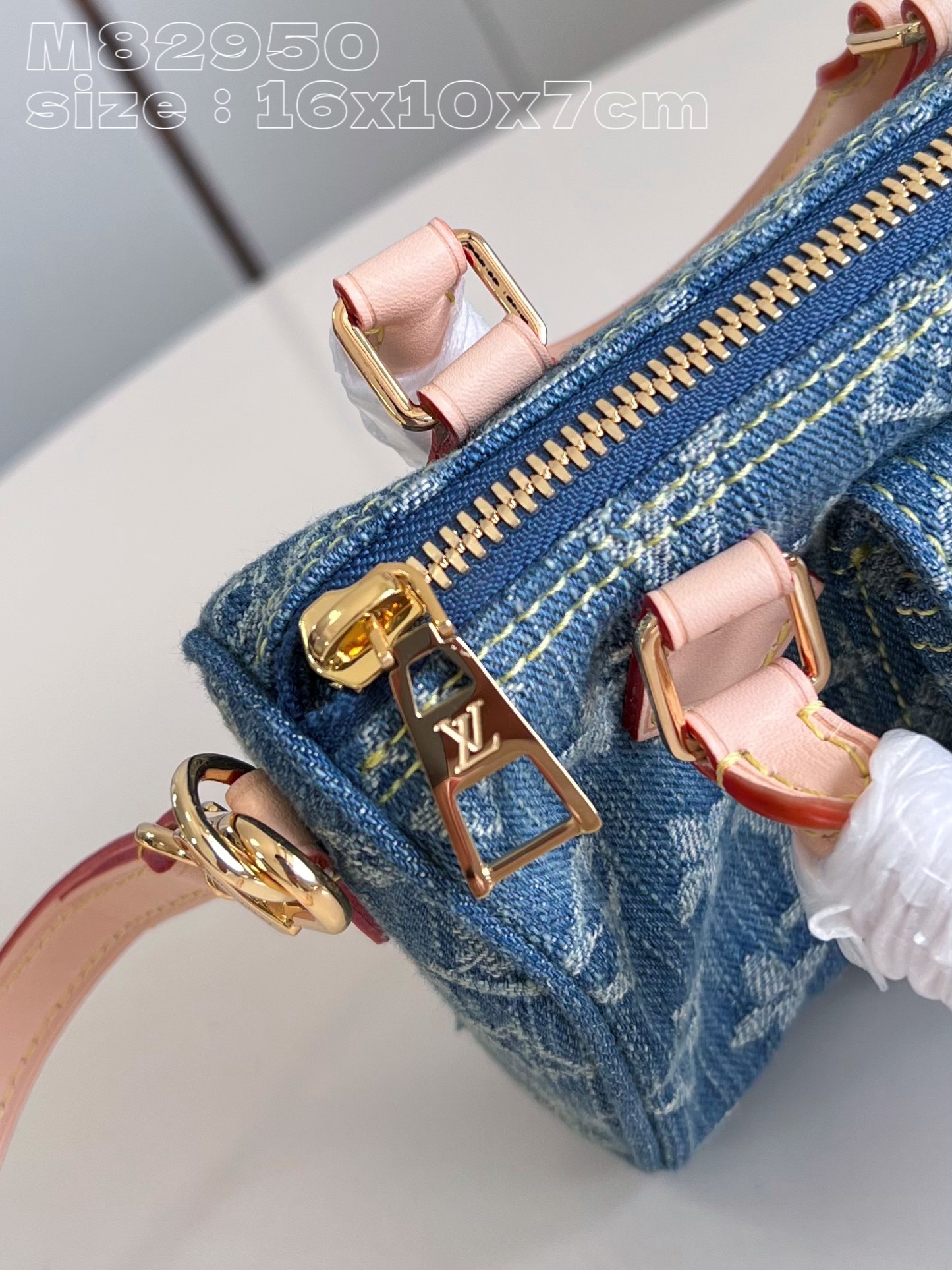 l**is V*t*n nano speedy monogram denim