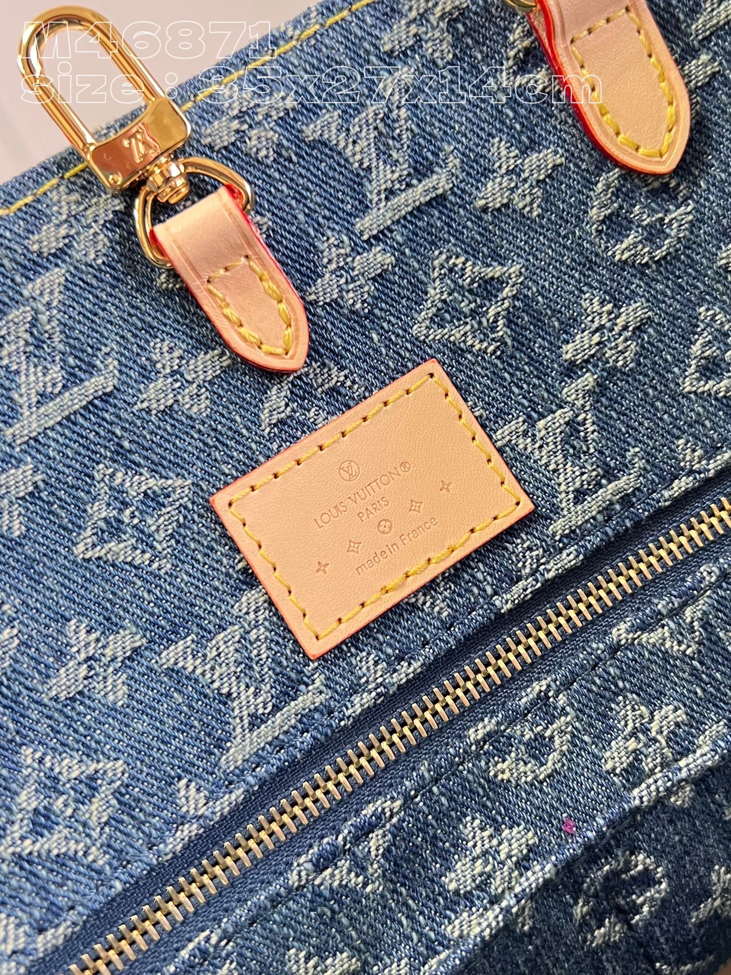 l**is V*t*n onthego mm monogram denim
