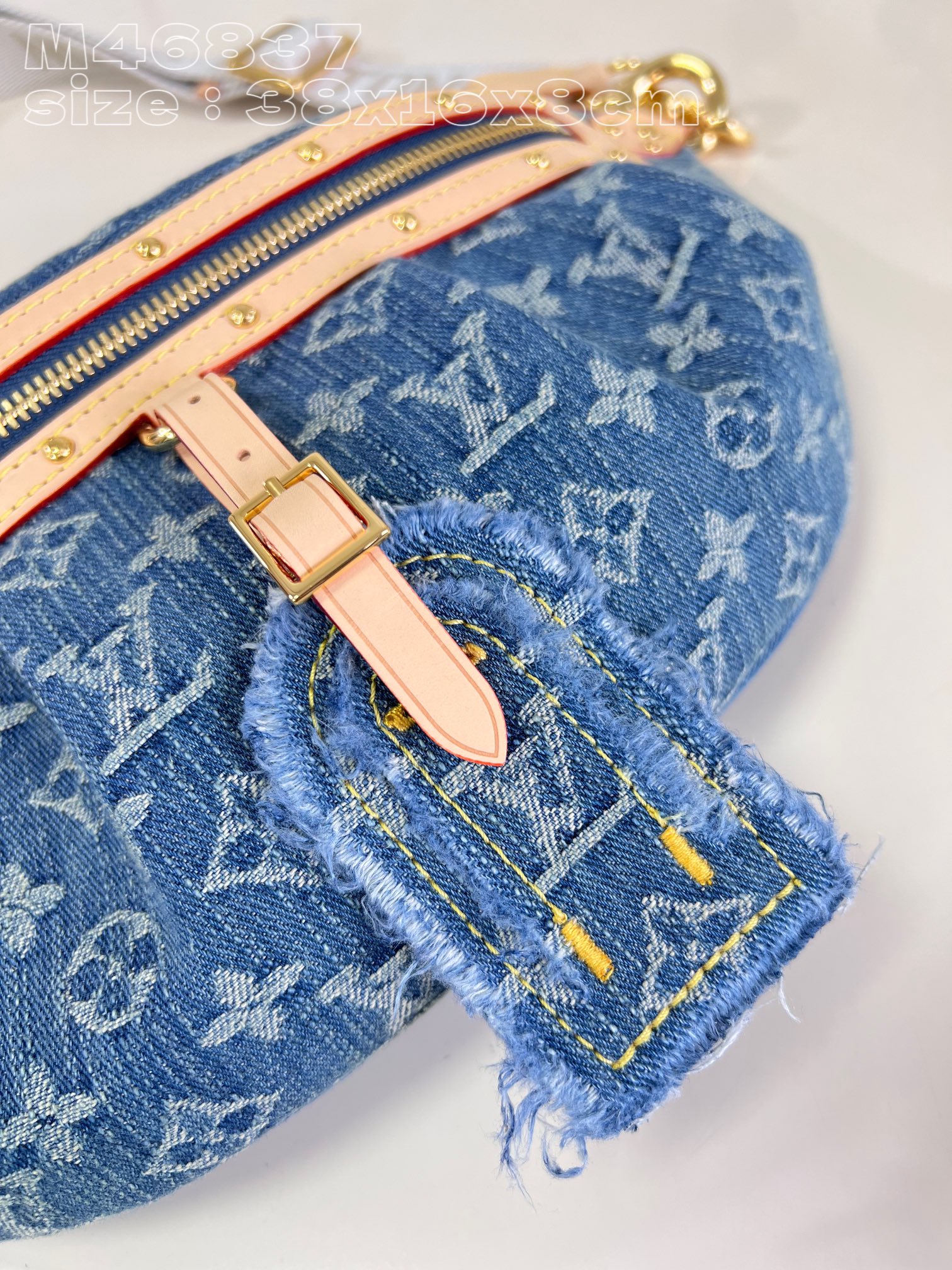 l**is V*t*n high rise monogram denim
