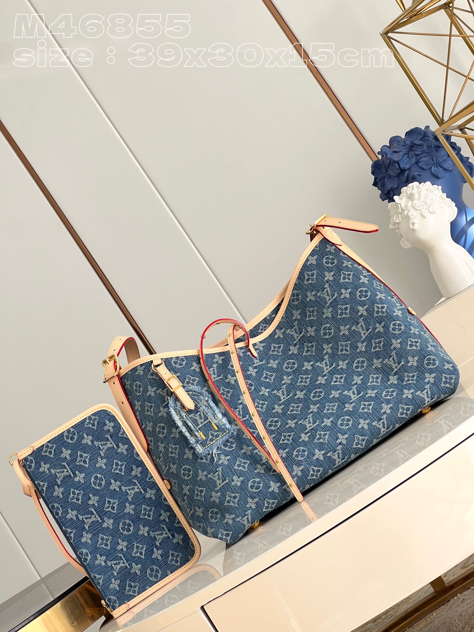 l**is V*t*n carryall mm monogram denim