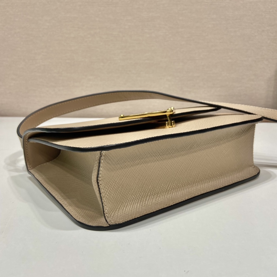 Pra*a saffiano leather shoulder bag