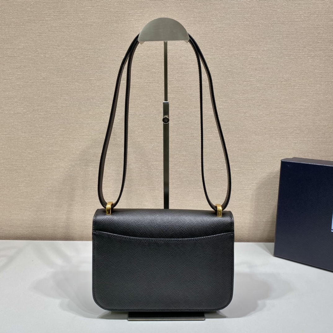 Pra*a saffiano leather shoulder bag