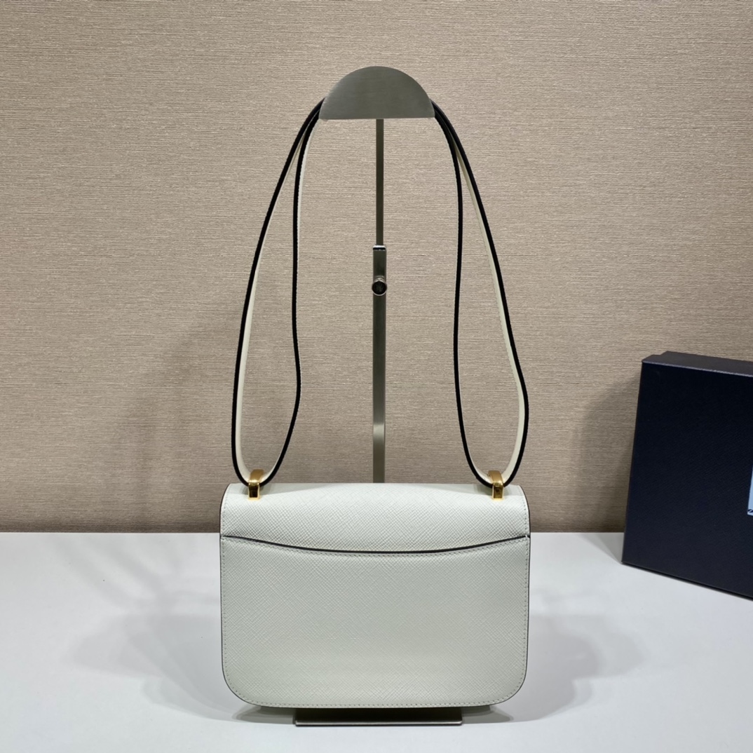 Pra*a saffiano leather shoulder bag