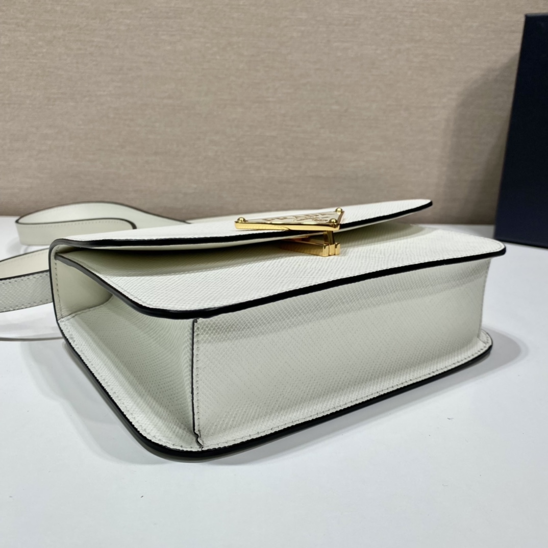 Pra*a saffiano leather shoulder bag