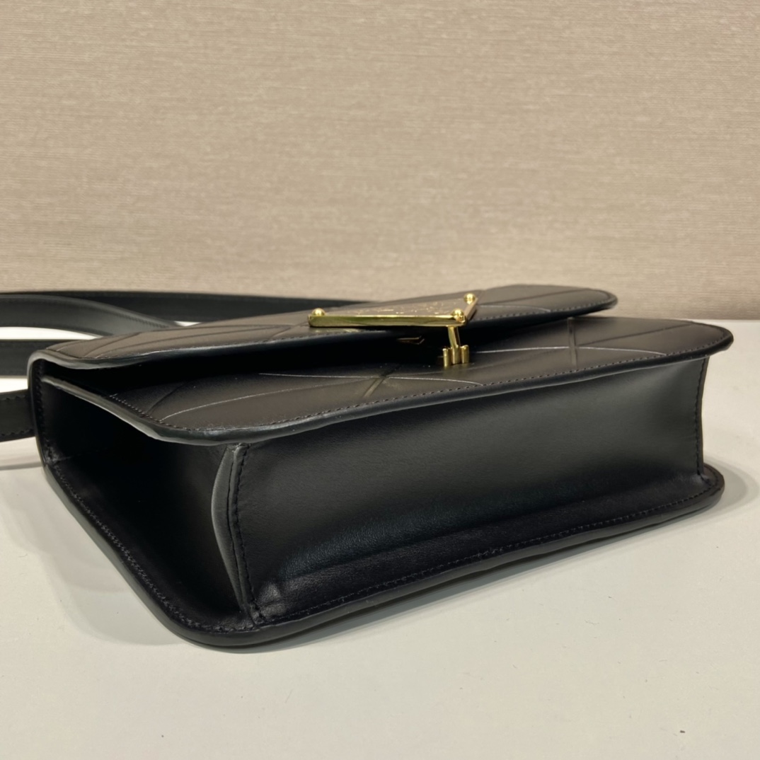 Pra*a saffiano leather shoulder bag