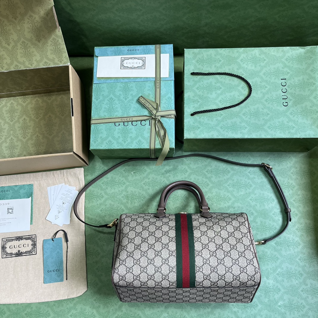 G*u*i ophidia gg medium top handle bag