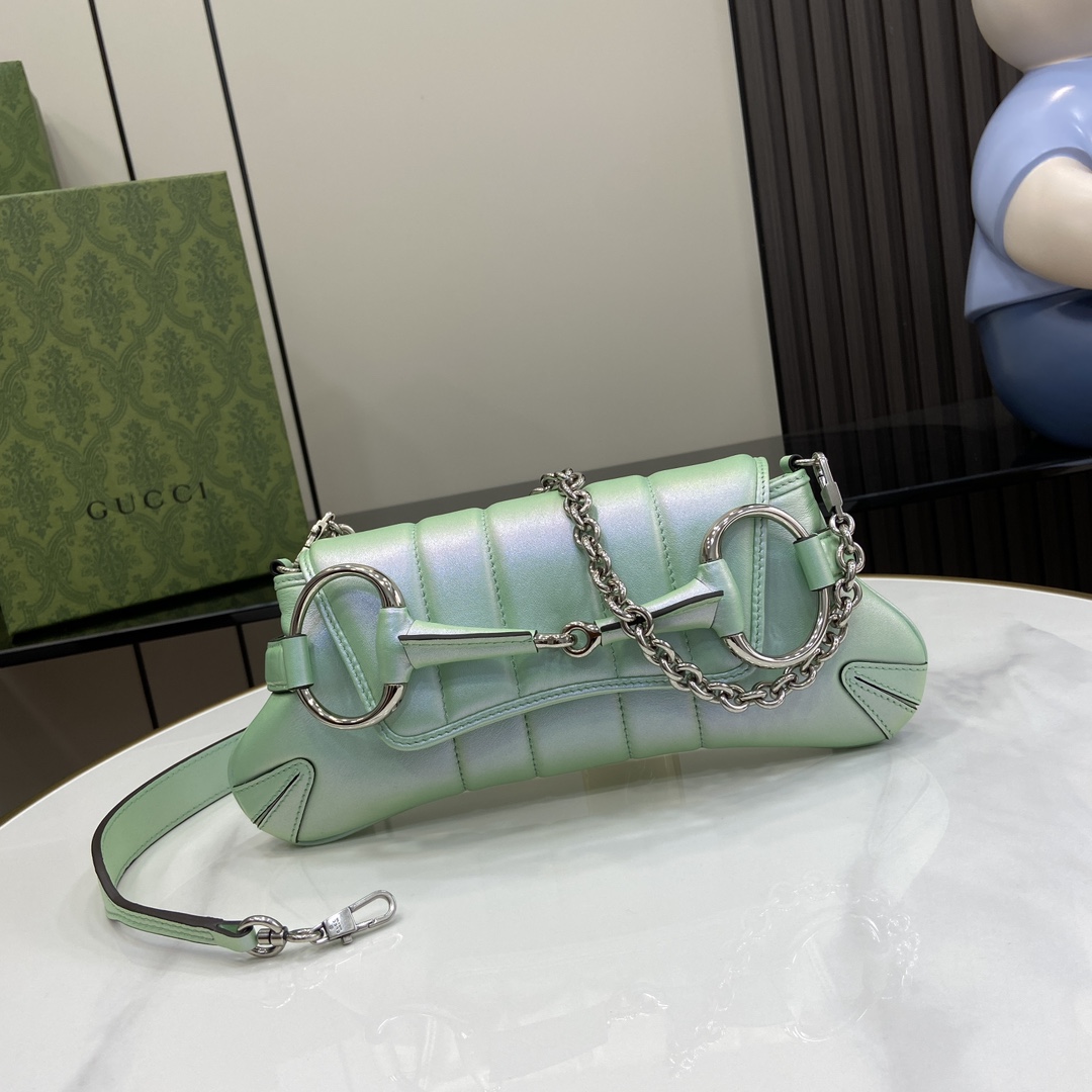 G*u*i horsebit chain small shoulder bag