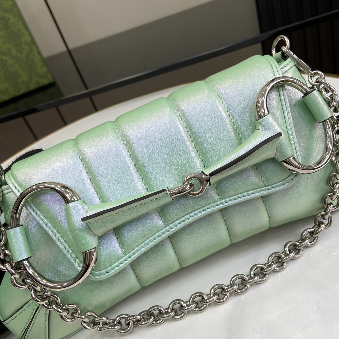 G*u*i horsebit chain small shoulder bag