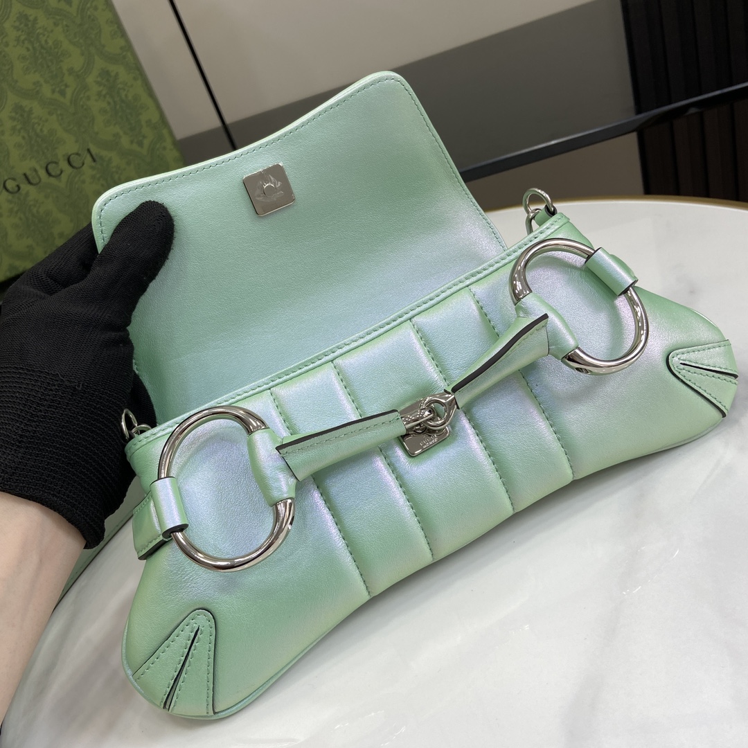 G*u*i horsebit chain small shoulder bag