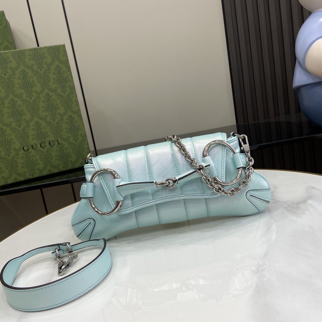 G*u*i horsebit chain small shoulder bag