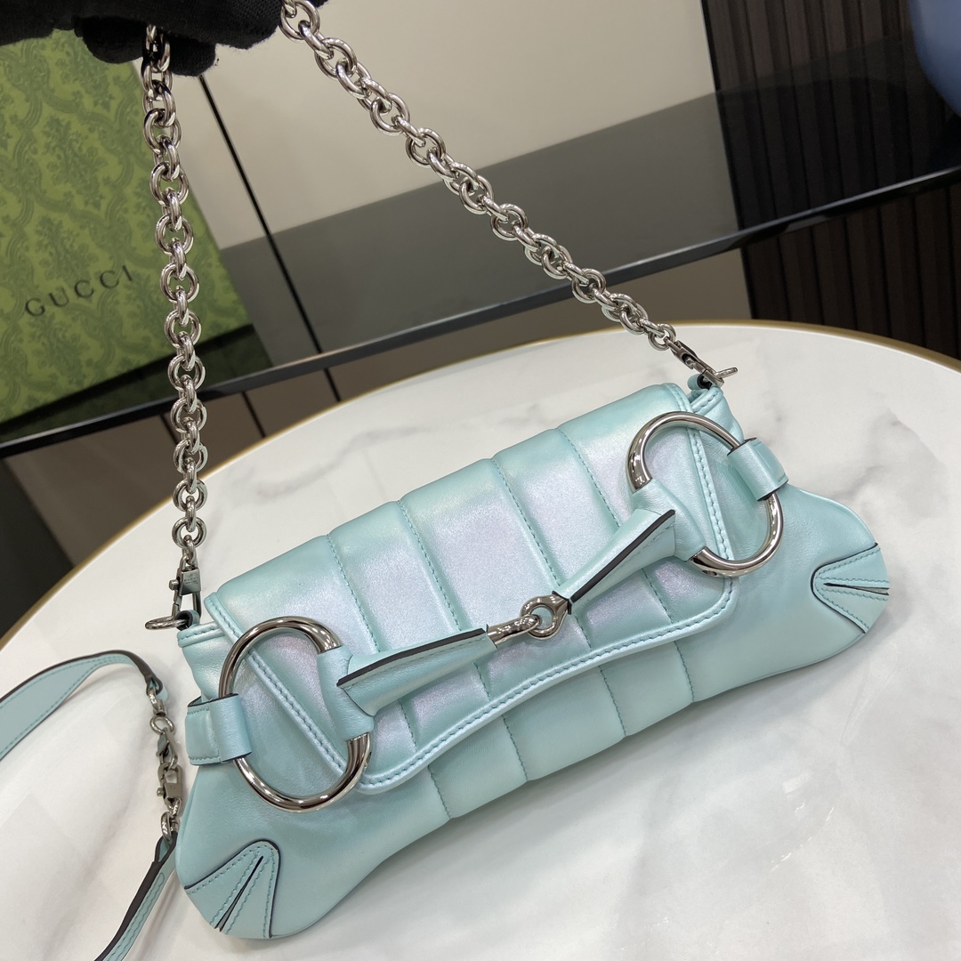 G*u*i horsebit chain small shoulder bag