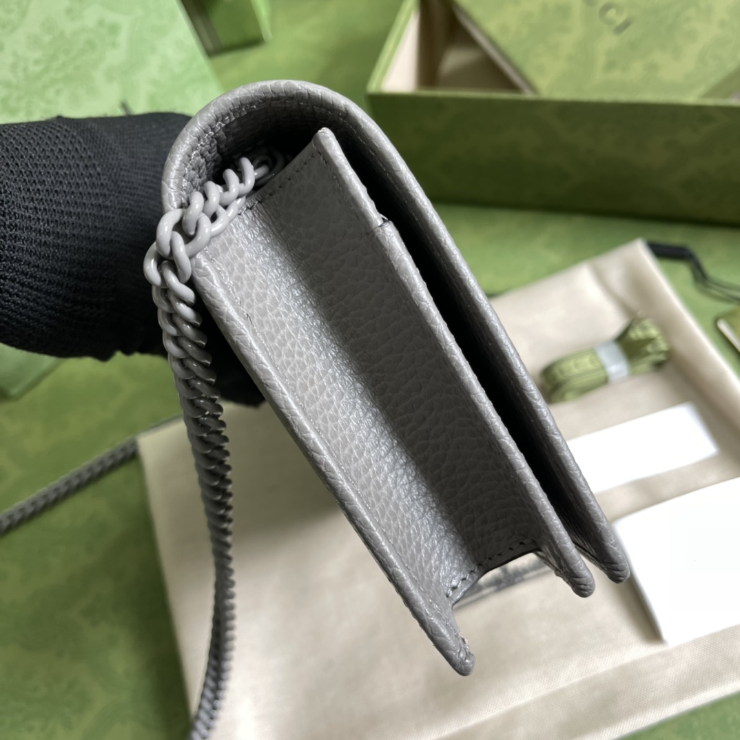 G*u*i gg marmont leather mini chain bag