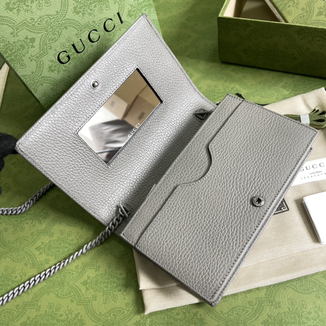 G*u*i gg marmont leather mini chain bag