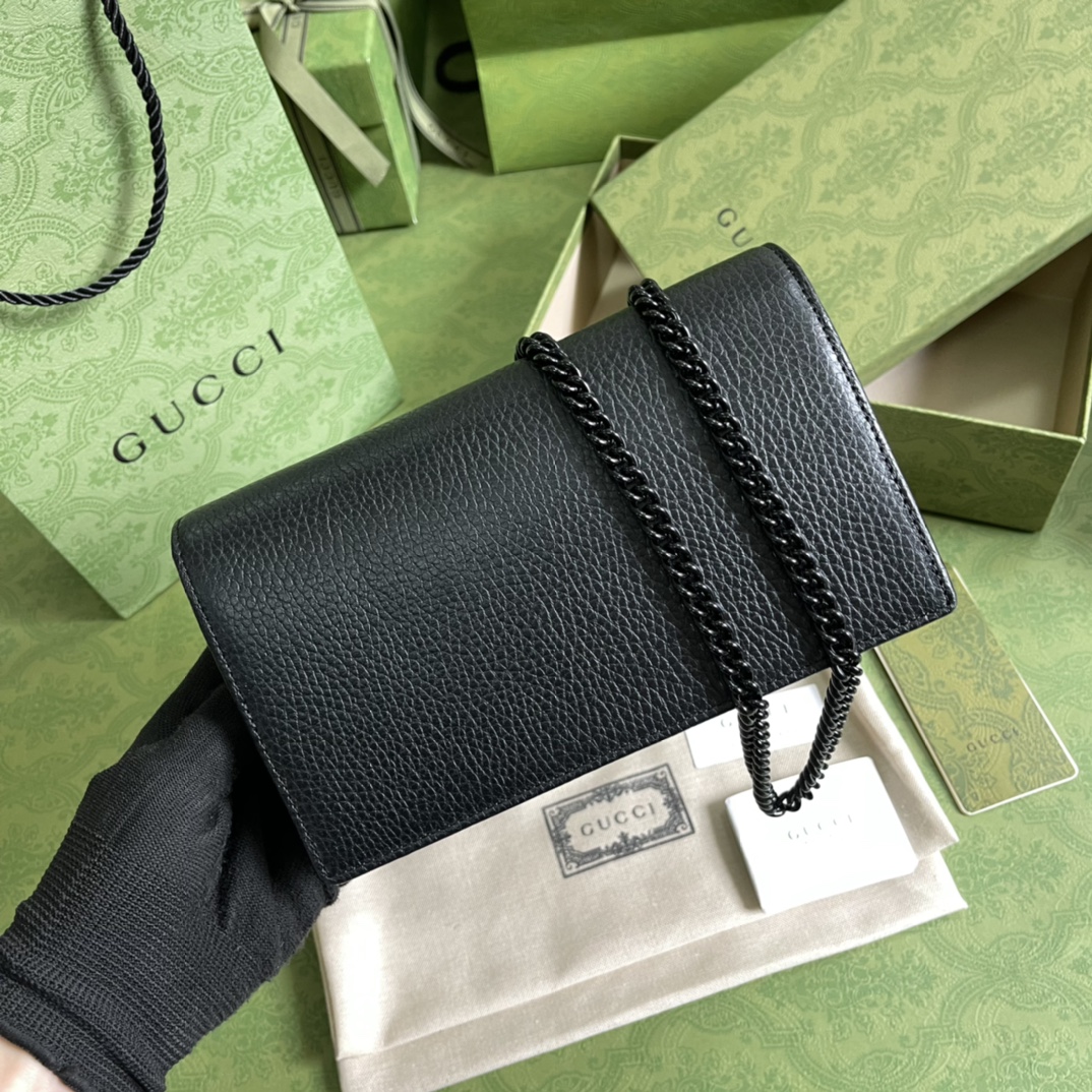 G*u*i gg marmont leather mini chain bag