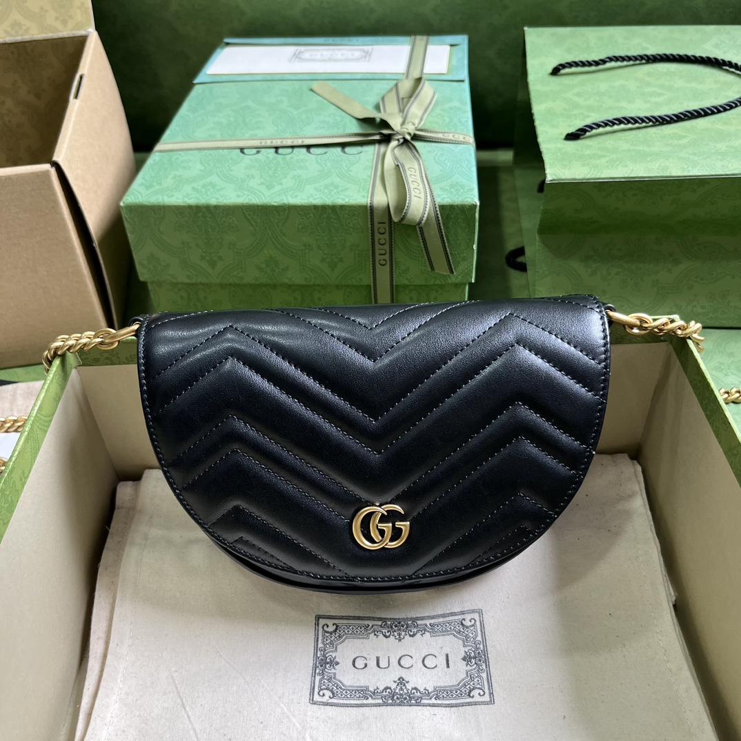 G*u*i gg marmont matelassÉ chain mini bag