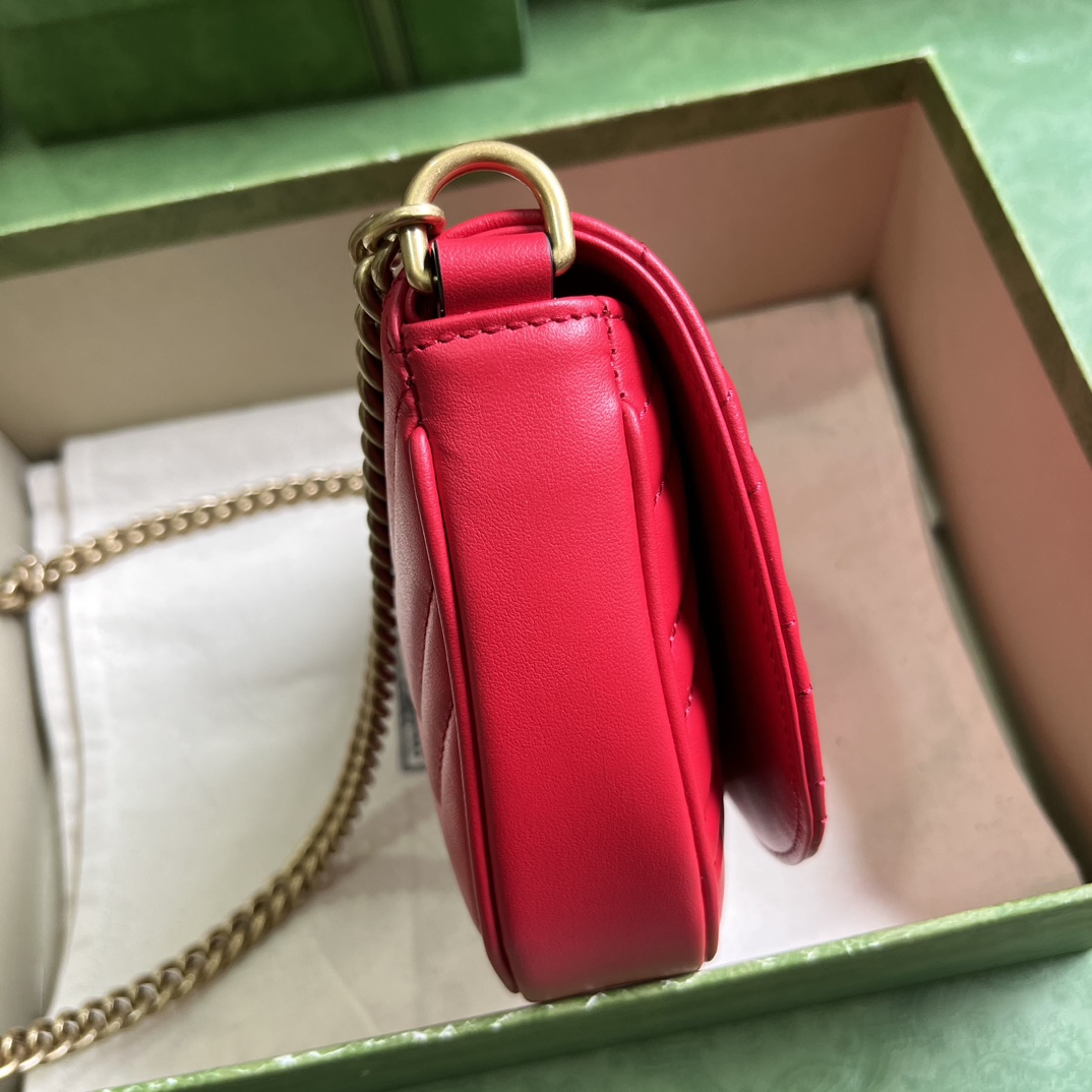 G*u*i gg marmont matelassÉ chain mini bag