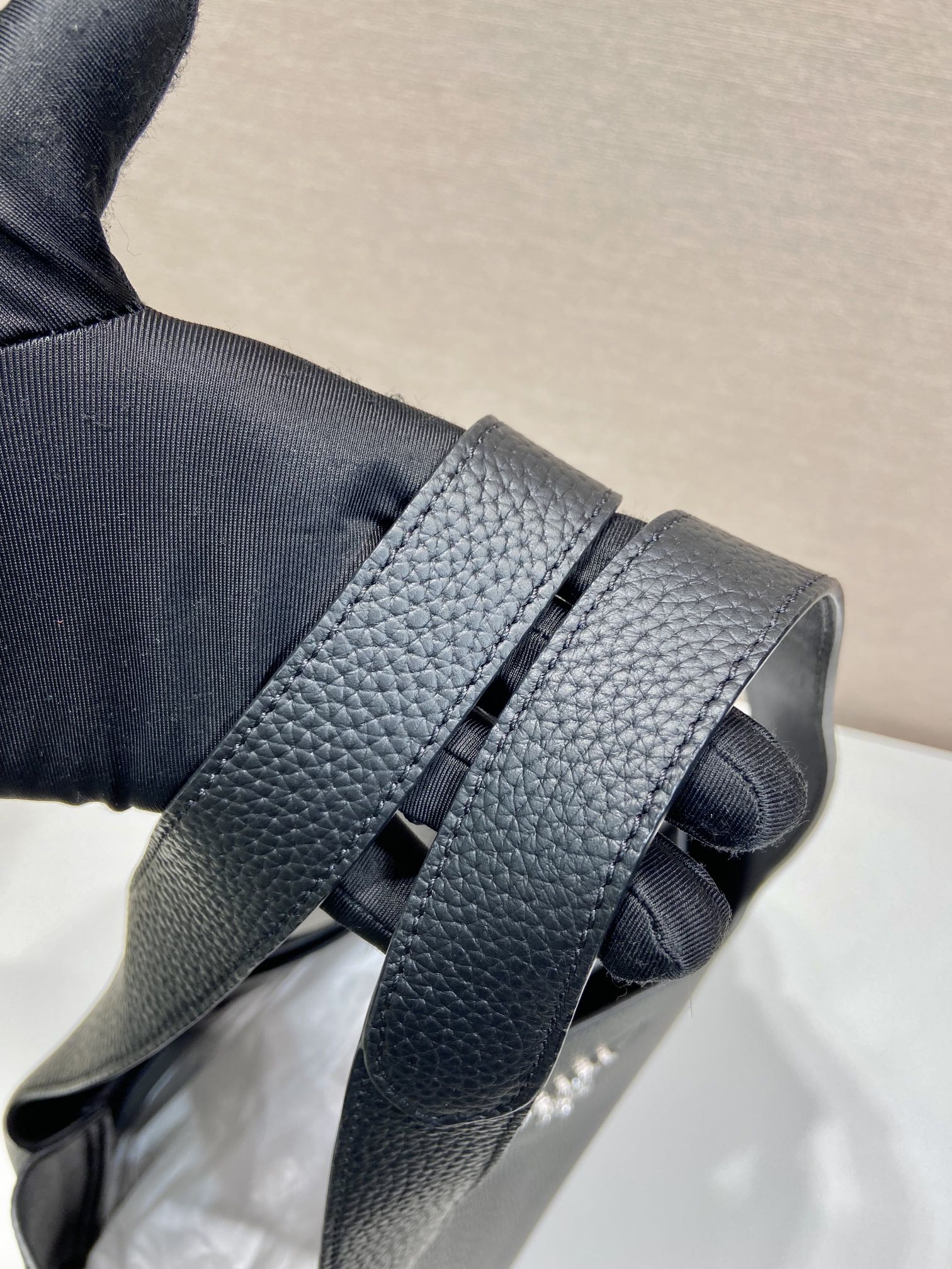 Pra*a large leather tote