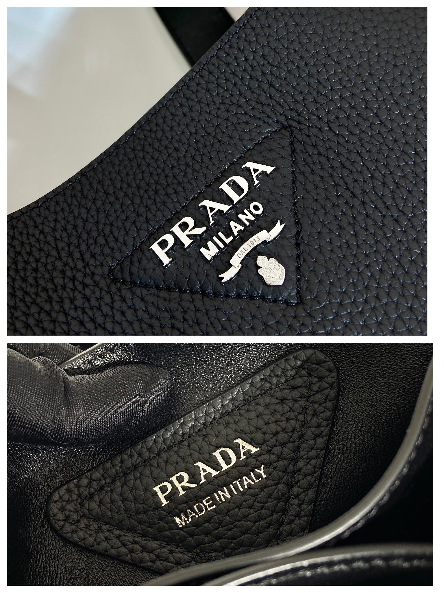 Pra*a large leather tote