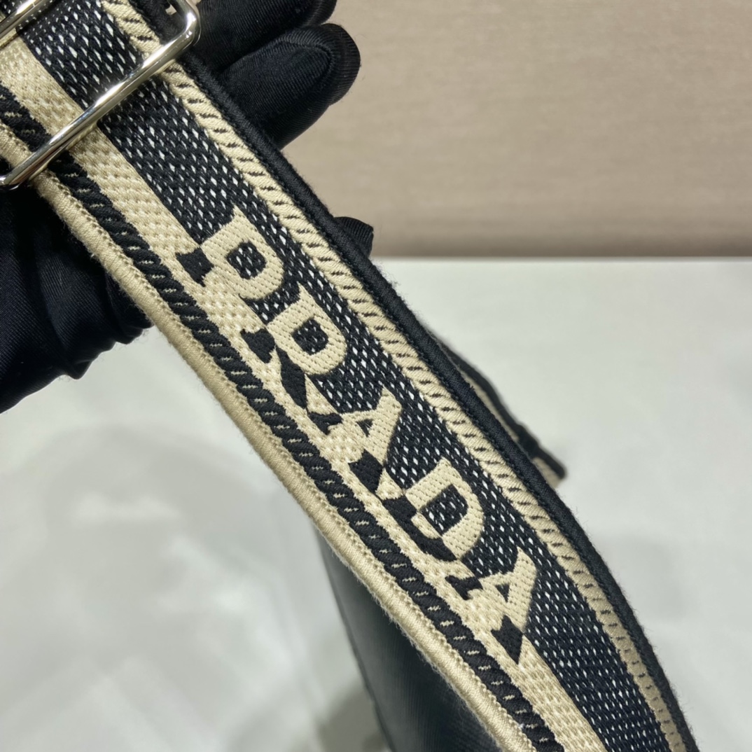 Pra*a saffiano leather shoulder bag