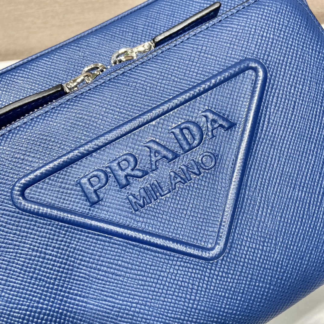 Pra*a saffiano leather shoulder bag