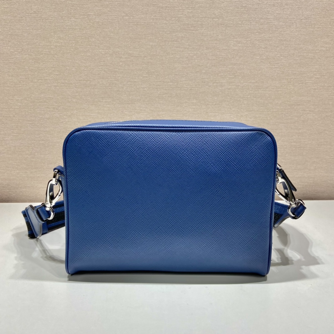 Pra*a saffiano leather shoulder bag
