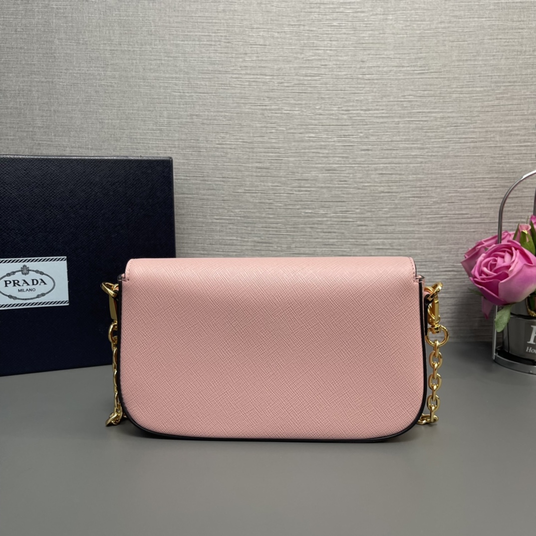 Pra*a saffiano leather mini-bag