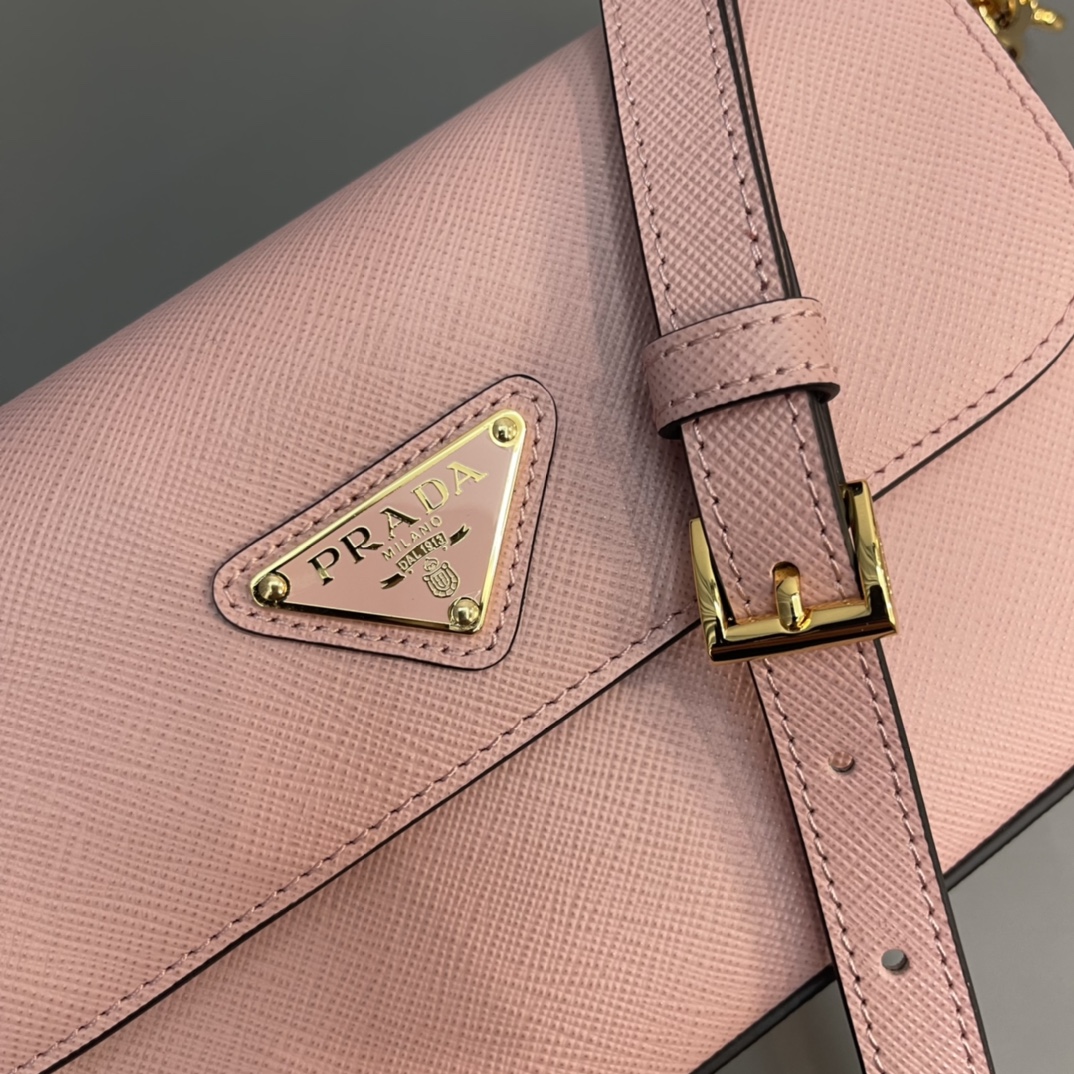 Pra*a saffiano leather mini-bag