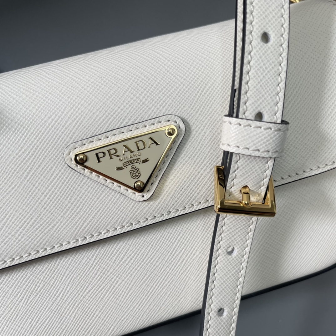 Pra*a saffiano leather mini-bag