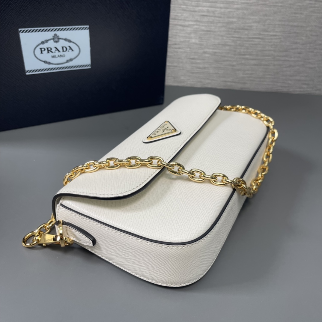 Pra*a saffiano leather mini-bag