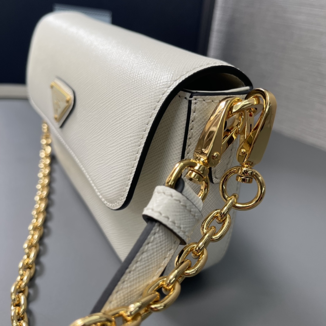 Pra*a saffiano leather mini-bag