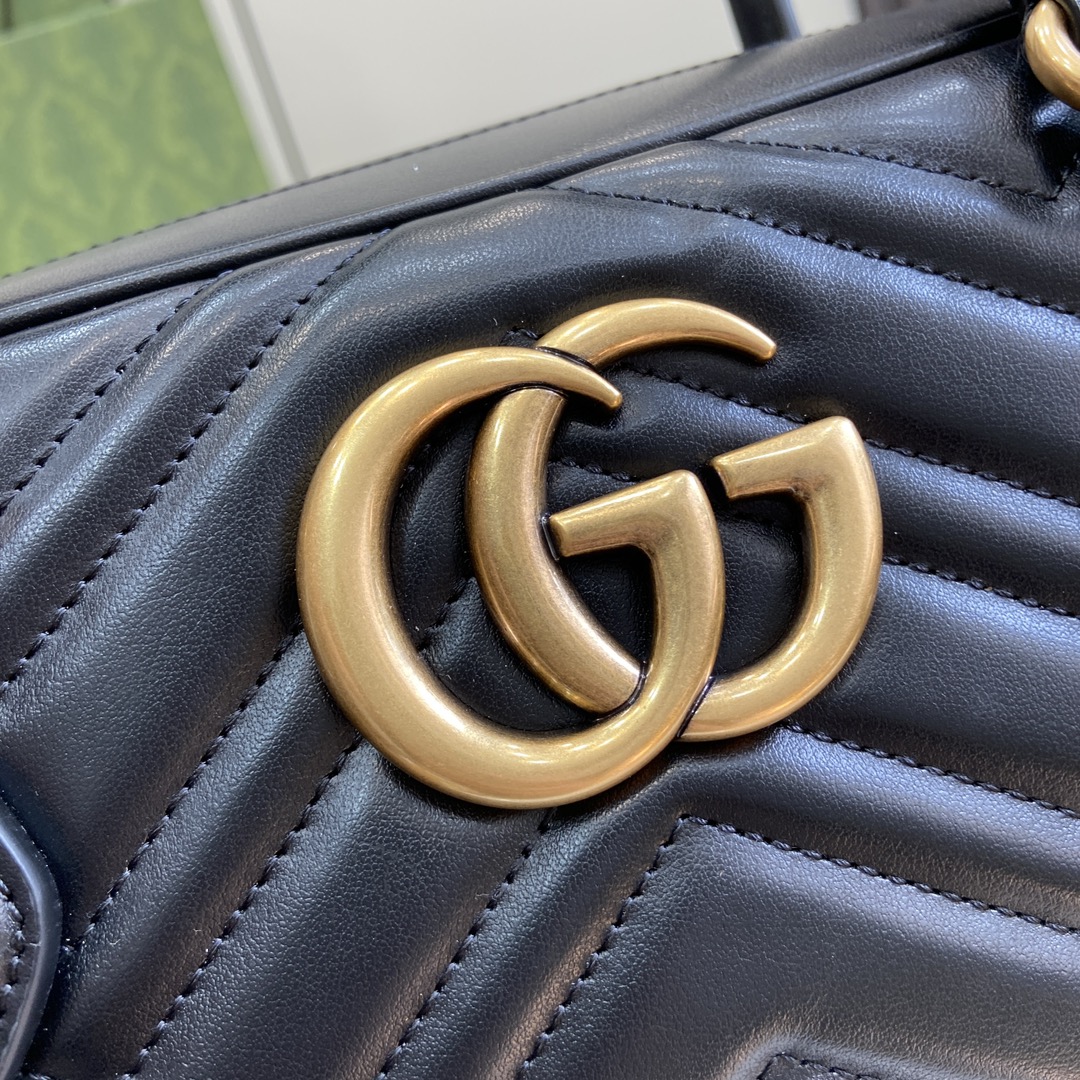 G*u*i gg marmont medium top handle bag