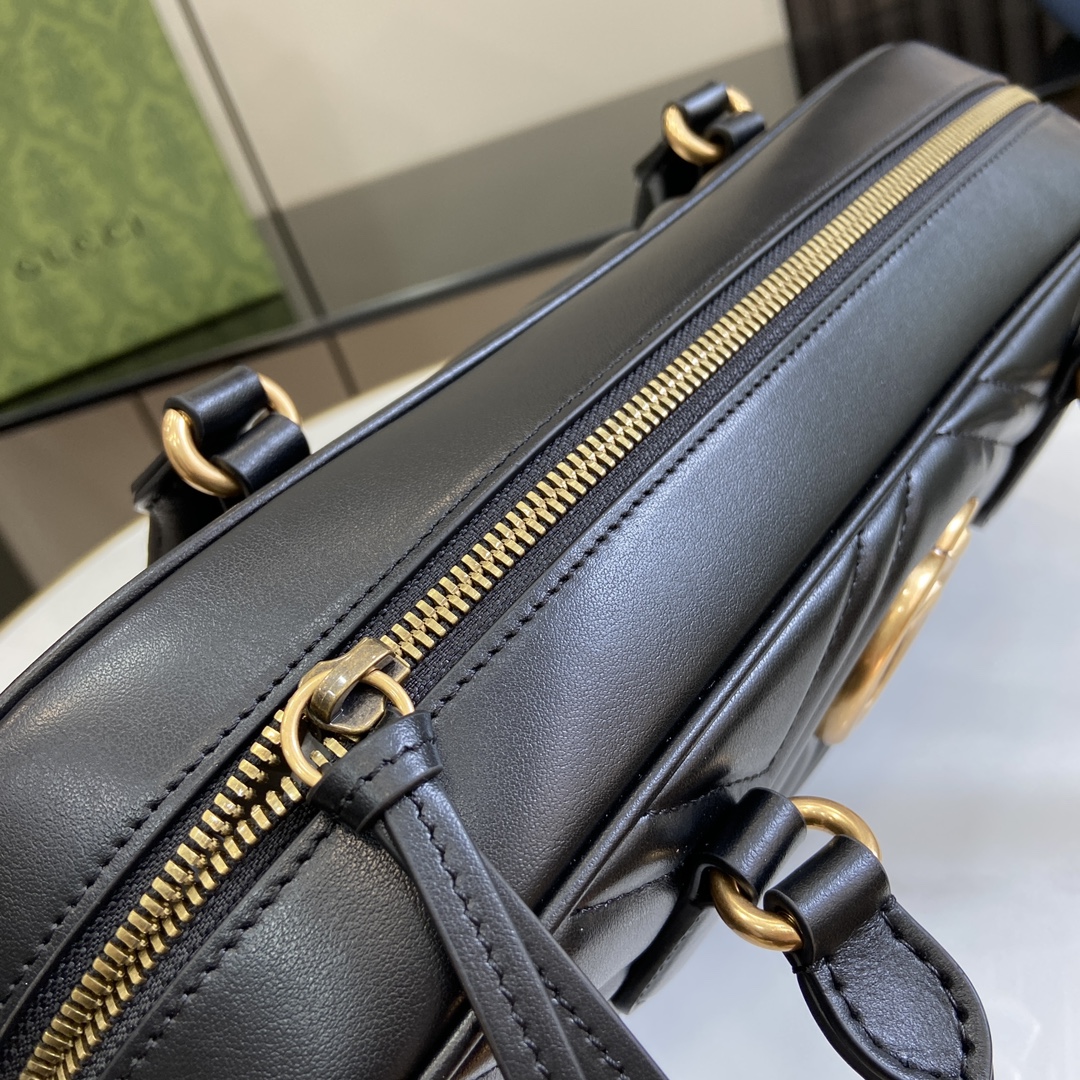 G*u*i gg marmont medium top handle bag