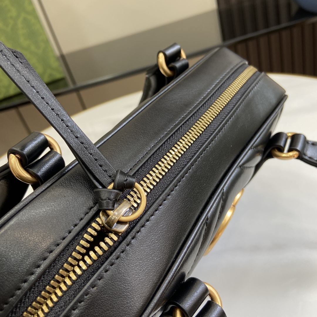 G*u*i gg marmont small top handle bag