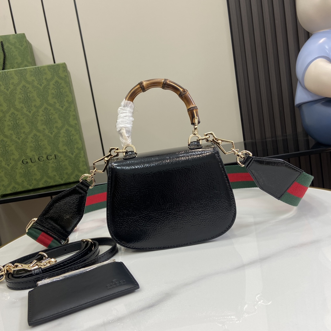 G*u*i bamboo 1947 mini top handle bag