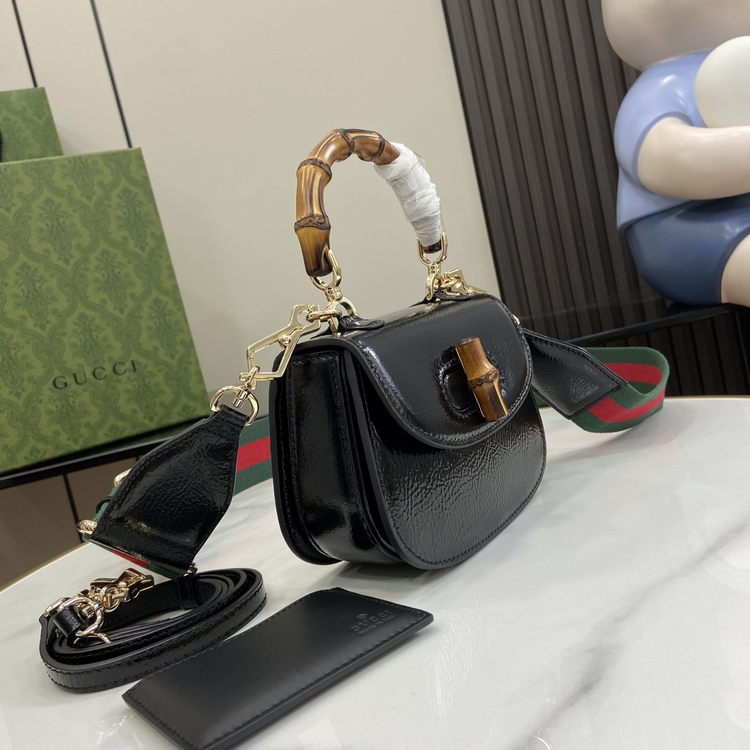 G*u*i bamboo 1947 mini top handle bag