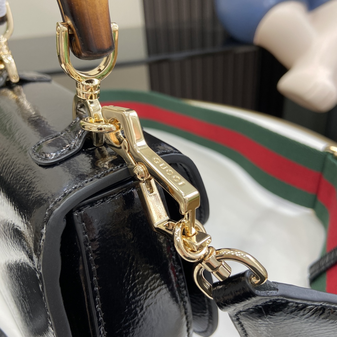 G*u*i bamboo 1947 mini top handle bag