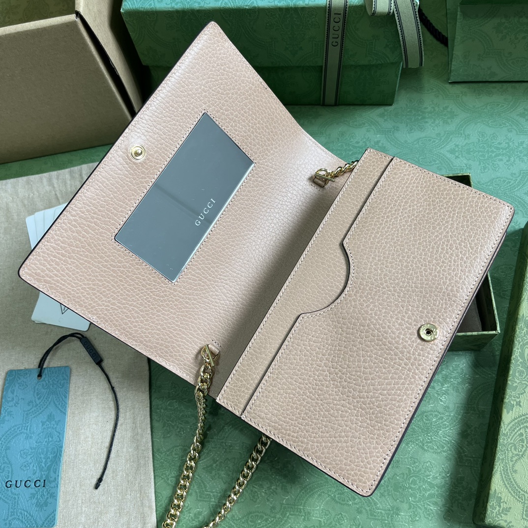 G*u*i gg marmont leather mini chain bag